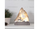Star Trading LED-Dekolicht Fauna Gebirge 28 cm, Holz