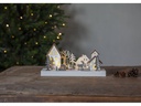 Star Trading LED-Dekolicht Fauna Landschaft 28 cm, Weiss/Grau