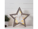 Star Trading LED-Dekolicht Fauna Stern 34 cm, Holz