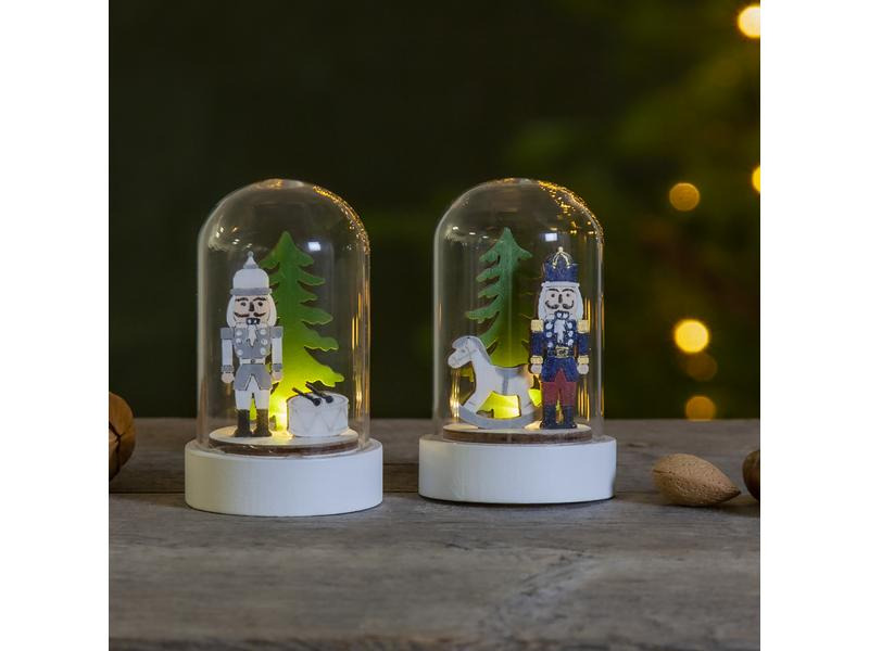 Star Trading LED-Dekolicht Nussknacker 9 cm, 2 Stück