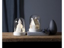 Star Trading LED-Tischdeko Kupol Winterwald 17.5 cm, Weiss
