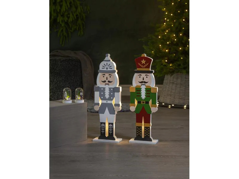 Star Trading LED-Tischdeko Nussknacker 52 cm, 10 LED