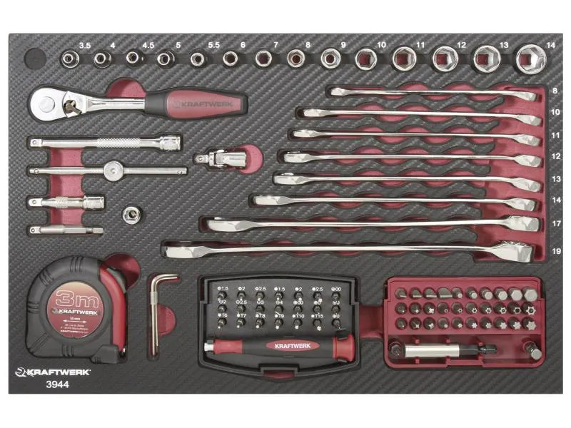Kraftwerk Werkzeugkoffer Profi-Alu KW PB 123-teilig