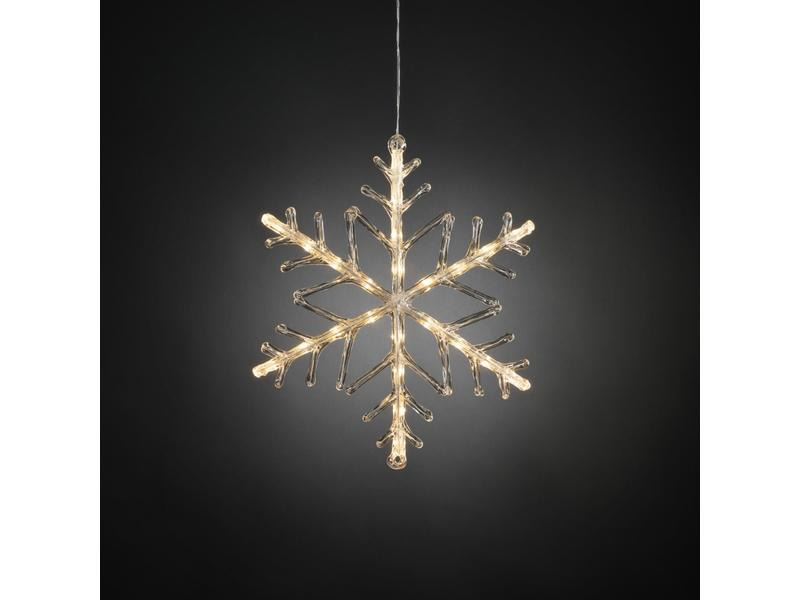 Konstsmide LED Fensterhänger Ø 40 cm Schneeflocke