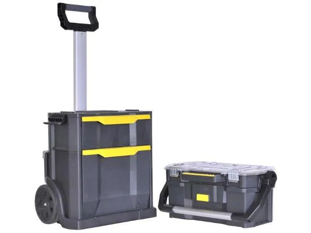 Stanley Werkzeugbox 2-in-1 mit Rollen