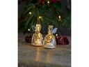 Sirius LED-Tischdeko Romantic 9 cm Engel 2er Set