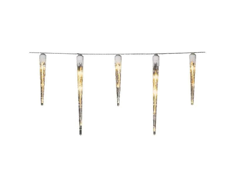 Konstsmide LED-Lichtervorhang 5 m Eiszapfen, 96 LED, Outdoor