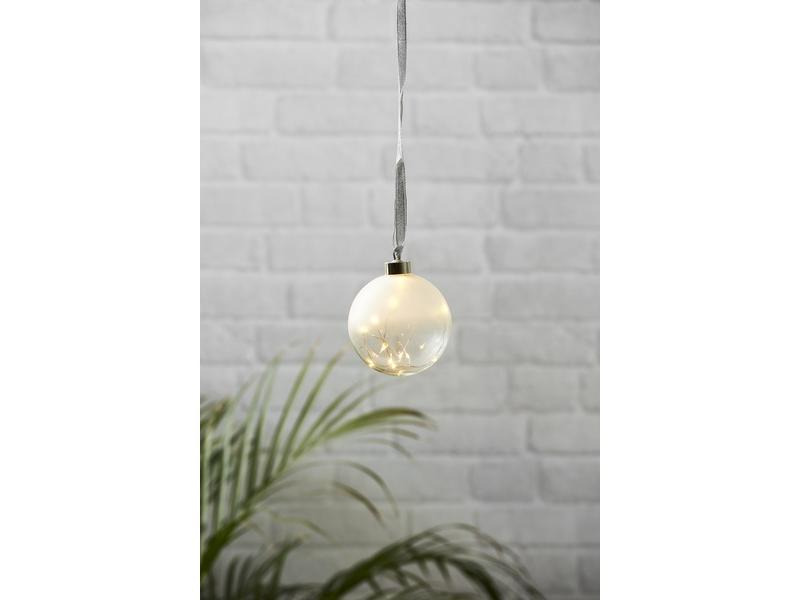 Star Trading LED-Weihnachtskugel Glow 15 LED, 10 cm, indoor