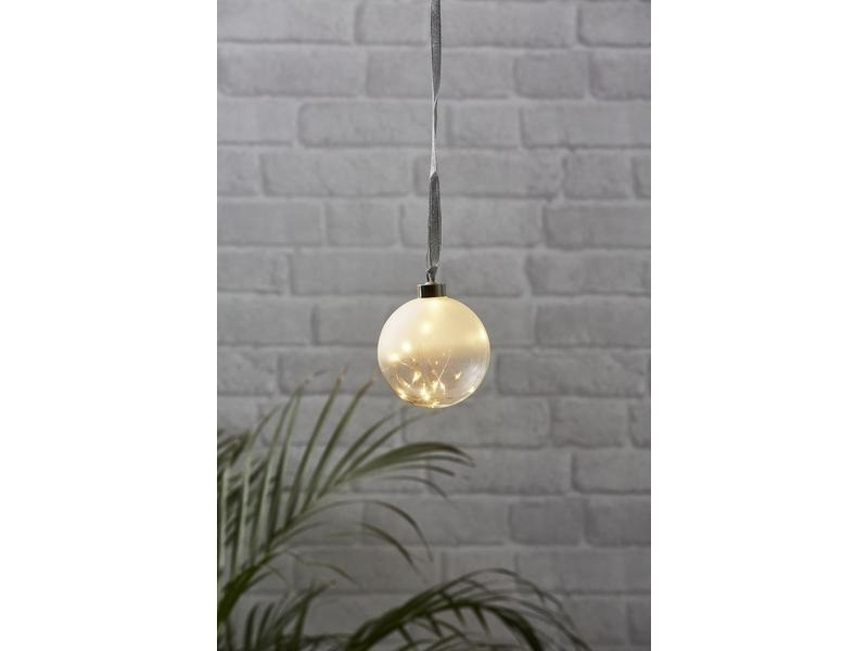 Star Trading LED-Weihnachtskugel Glow 15 LED, 10 cm, indoor