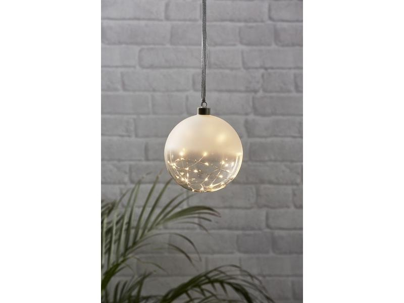 Star Trading LED-Weihnachtskugel Glow 30 LED, 15 cm, indoor