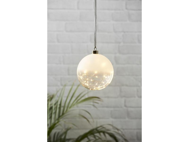 Star Trading LED-Weihnachtskugel Glow 30 LED, 15 cm, indoor