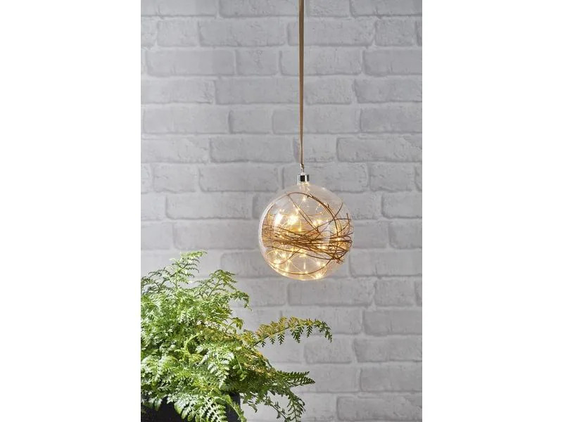 Star Trading LED-Weihnachtskugel Glow 40 LED, 20 cm, indoor