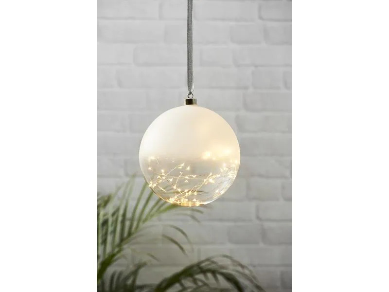 Star Trading LED-Weihnachtskugel Glow 50 LED, 20 cm, indoor