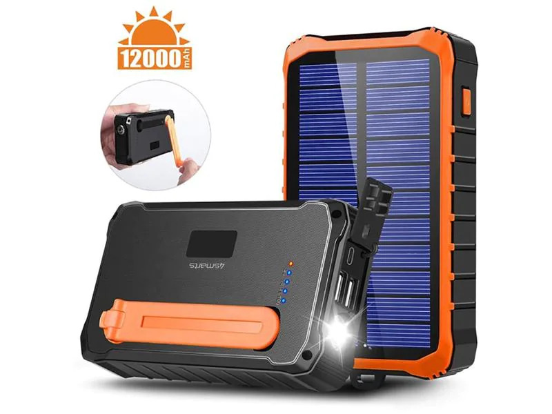 4smarts Solar-Powerbank Prepper 12.000 mAh