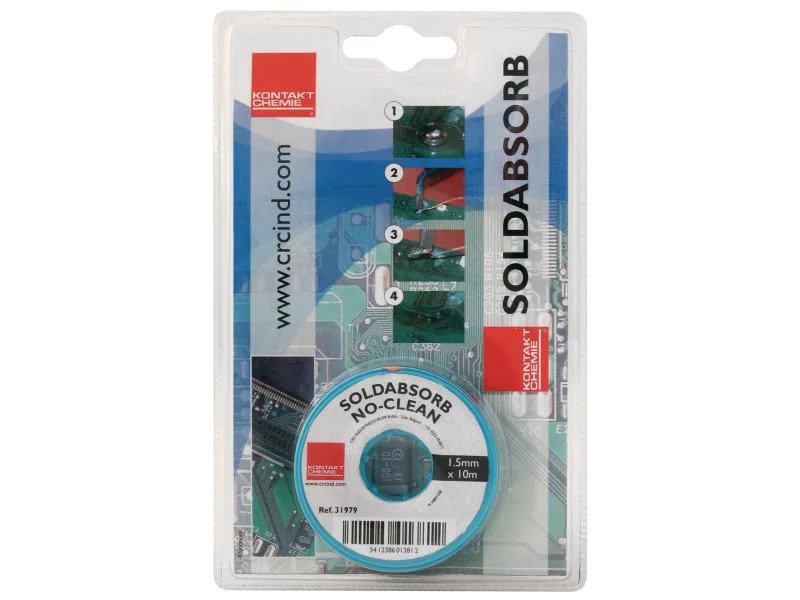Kontakt Chemie Entlötlitze SOLDABSORB 1,5 mm x 1,5 m 2er-Pack