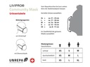 UNREPA Community Stoffmaske LIVIPRO Evolution Gr. L, Schwarz