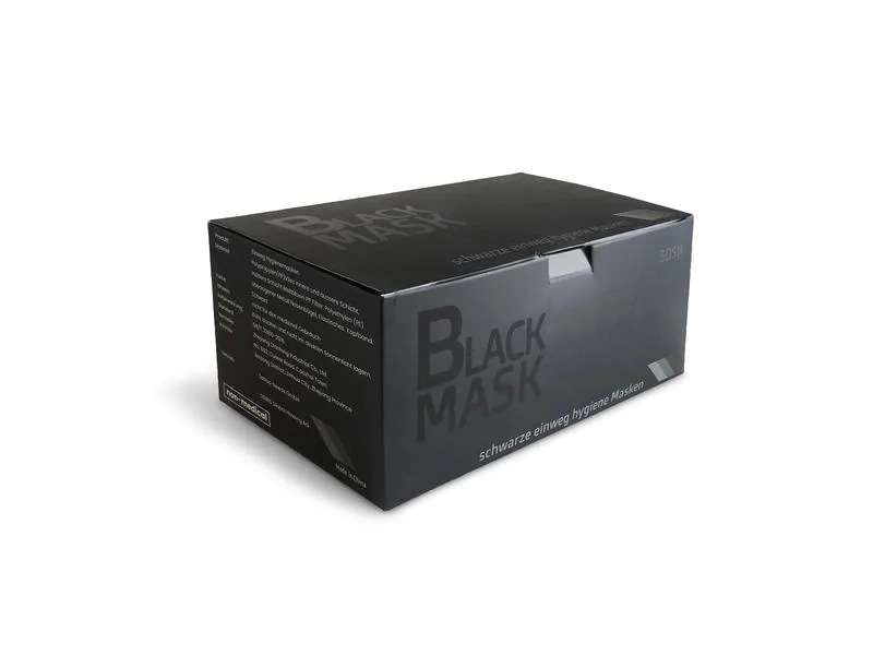 OSIRIS Hygienemaske Black Mask, 50 Stück