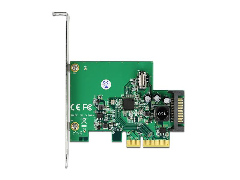 Delock PCI-Express-Karte 1x intern USB 3.2 Gen 2 Key B 20 Pin