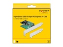 Delock PCI-Express-Karte 1x intern USB 3.2 Gen 2 Key B 20 Pin
