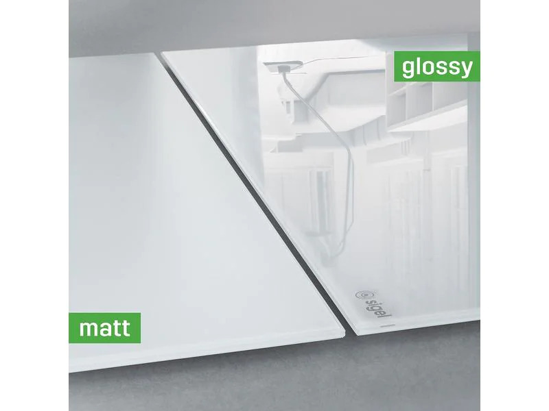 Sigel Glassboard magnetisch 600x400 Pastellfarbig Hellgrau