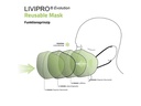 UNREPA Community Stoffmaske LIVIPRO Evolution Gr. S, Schwarz