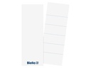 Biella Rückenschilder 5.1 x 14.3 cm, 25 Stück, Weiss