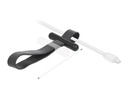 Delock Kabelbinder mit Gummischlaufe Schwarz 2.6 cm x 15 mm
