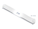 Delock Geflechtschlauch Selbstschliessend 5 m x 13 mm Weiss