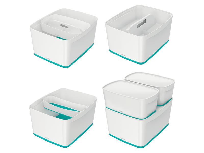 Leitz Aufbewahrungsbox MyBox WOW Türkis/Weiss