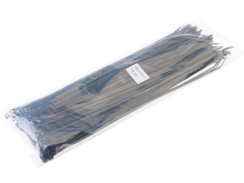 VR-Technics Kabelbinder Schwarz 300 mm x 3.6 mm