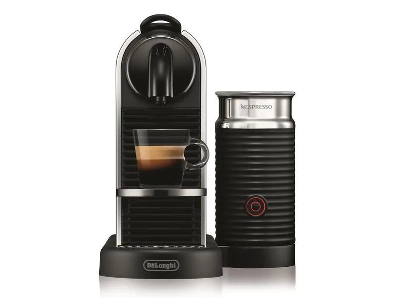 De'Longhi Kaffeemaschine Nespresso CitiZ Platinum&amp;Milk EN330.M Silber