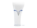 Delock Geflechtschlauch mit Klettverschluss 5 m x 32 mm Weiss