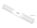 Delock Geflechtschlauch mit Klettverschluss 5 m x 32 mm Weiss