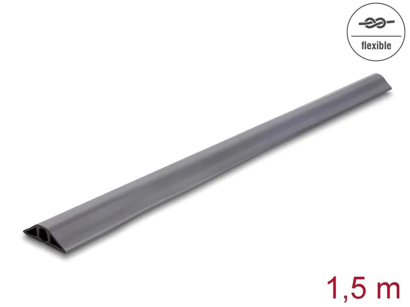 Delock Kabelkanal flexibel, 1.5 m x 50 mm Grau