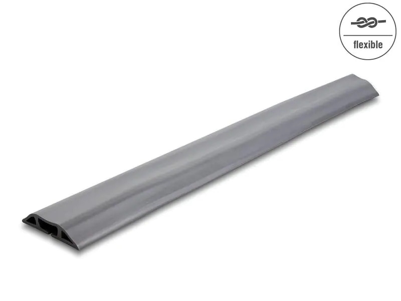 Delock Kabelkanal flexibel, 1.5 m x 70 mm Grau