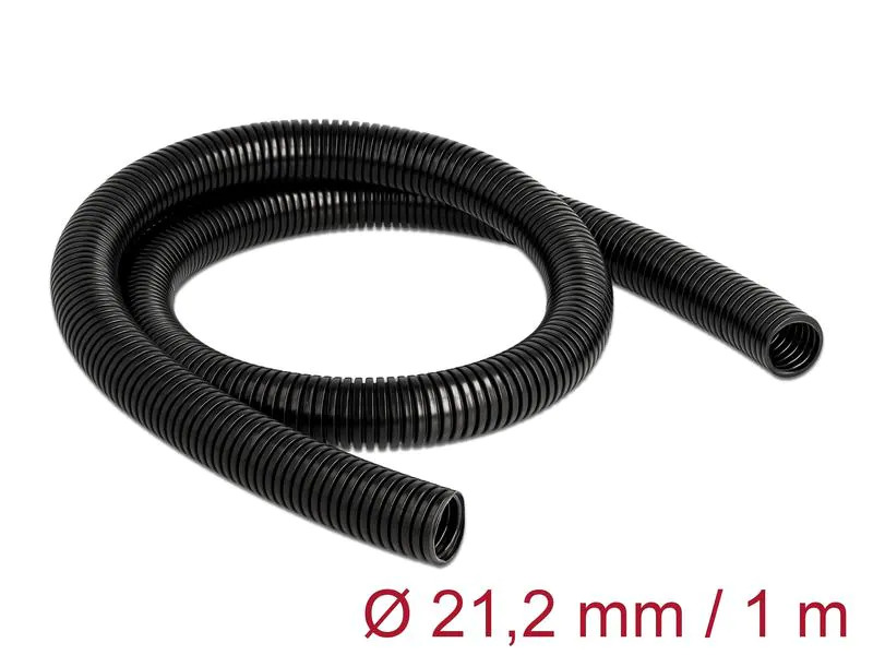 Delock Kabelschlauch 1 m x 21.2 mm Schwarz