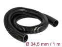 Delock Kabelschlauch 1 m x 34.5 mm Schwarz