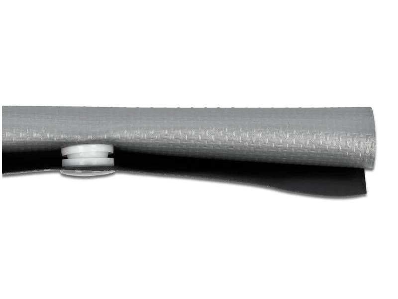Delock Kabelschlauch 2 m x 30 mm, Knopfverschluss Grau