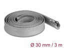 Delock Kabelschlauch 3 m x 30 mm Grau