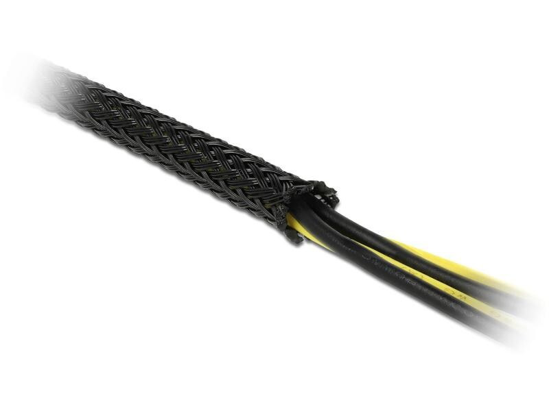 Delock Kabelschlauch 5m x 25 mm Schwarz