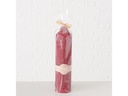 Boltze Kerze Church Rustic 38 x 9 cm, Rot
