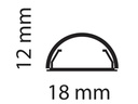 Multibrackets Kabelbrücke 1.1 m x 18 mm Weiss