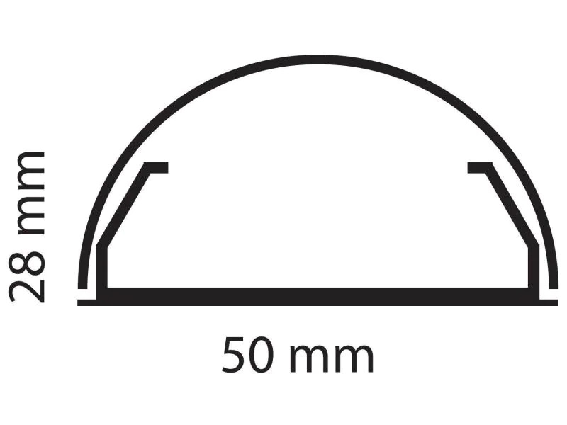 Multibrackets Kabelbrücke 1.1 m x 50 mm Grau