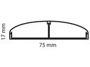 Multibrackets Kabelbrücke 1.1 m x 75 mm Schwarz