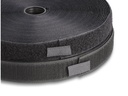 Delock Klettband 25m x 25mm Strapazierfähig Schwarz