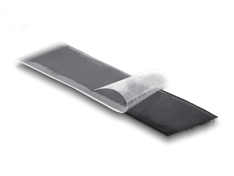 Delock Klettband 25m x 25mm Strapazierfähig und selbstklebend