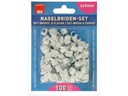 Max Hauri Nagelbriden Set 6-9 mm weiss für Flachkabel 100 Stück
