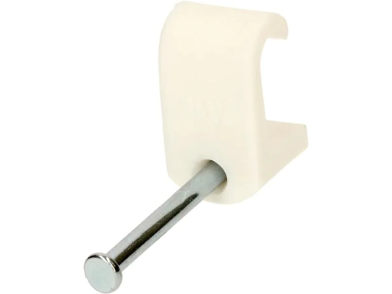 Max Hauri Nagelbriden Set 7-10mm weiss für Flachkabel 50 Stück
