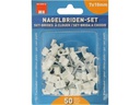 Max Hauri Nagelbriden Set 7-10mm weiss für Flachkabel 50 Stück