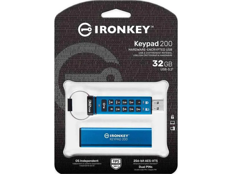 Kingston USB-Stick IronKey Keypad 200 32 GB
